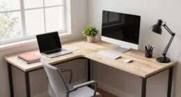 optimize l shaped desk layout