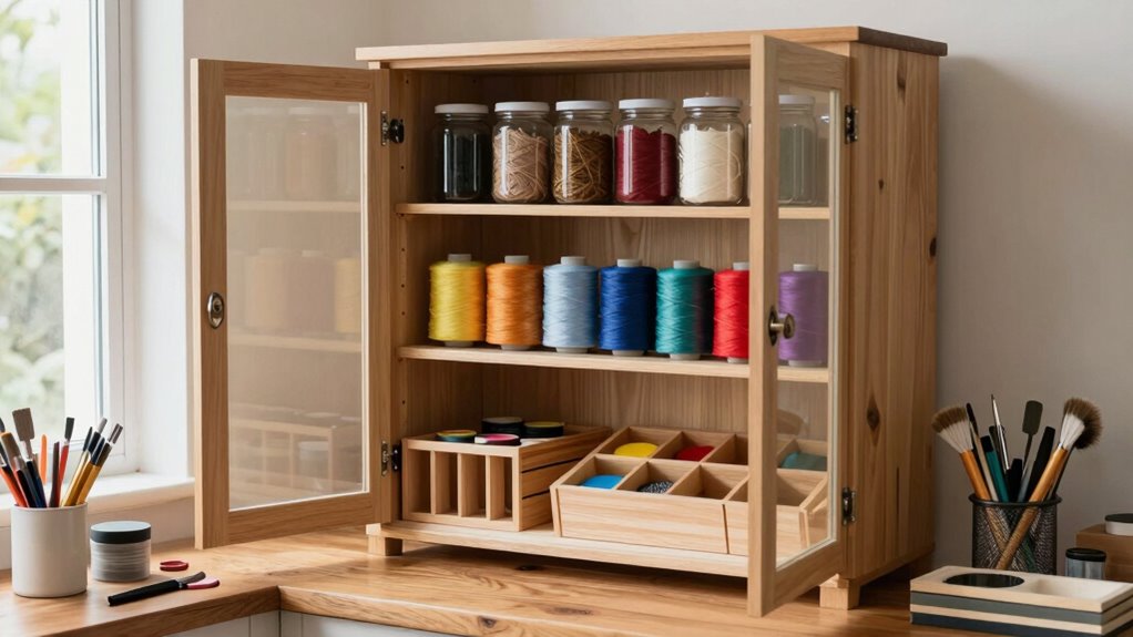 organized accessible craft storage