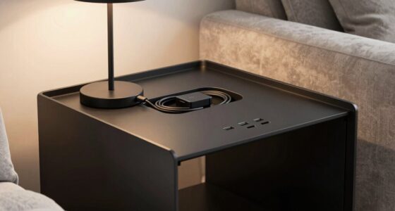 organized charging side tables