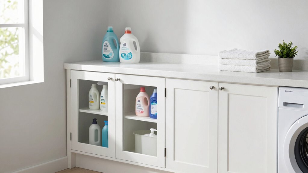 organized efficient laundry storage