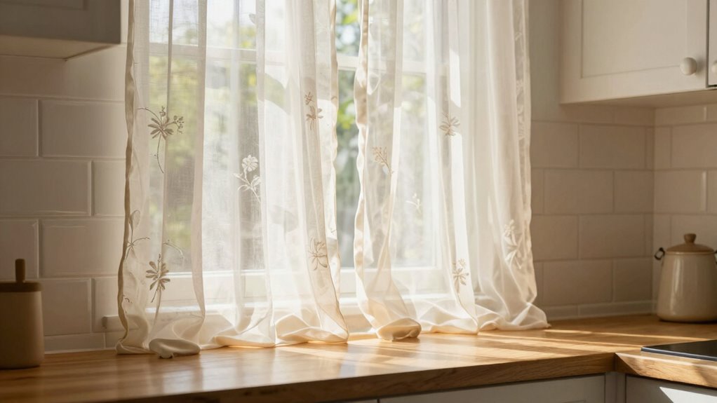 soft window covering accents