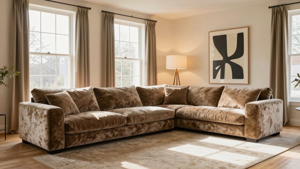 strategic oversized decor placement