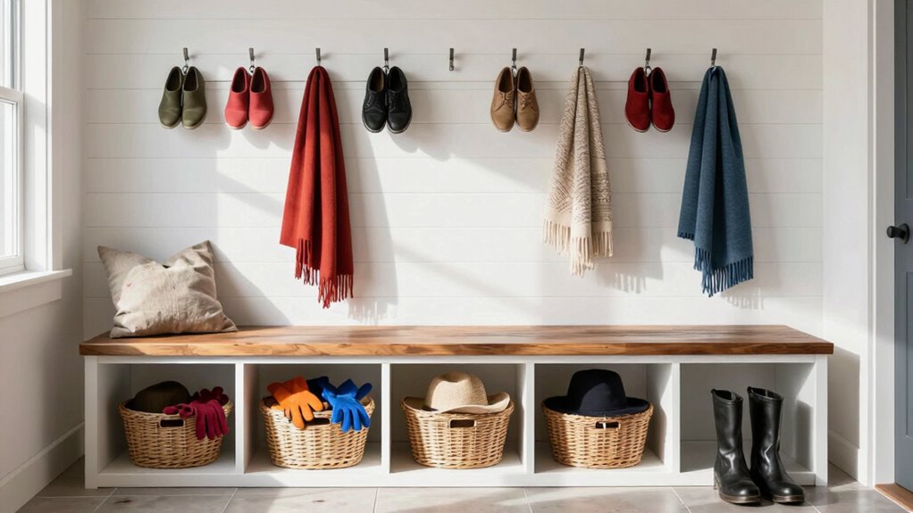 stylish durable mudroom storage