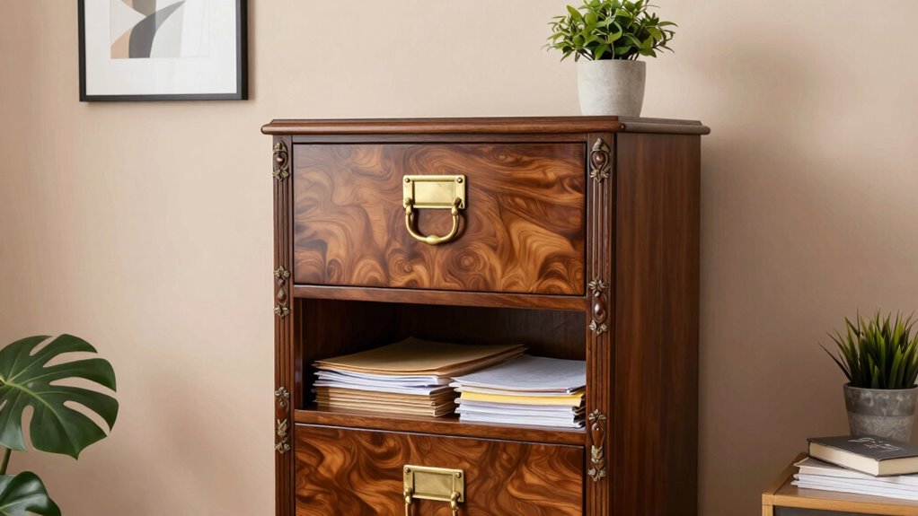stylish storage conceals clutter