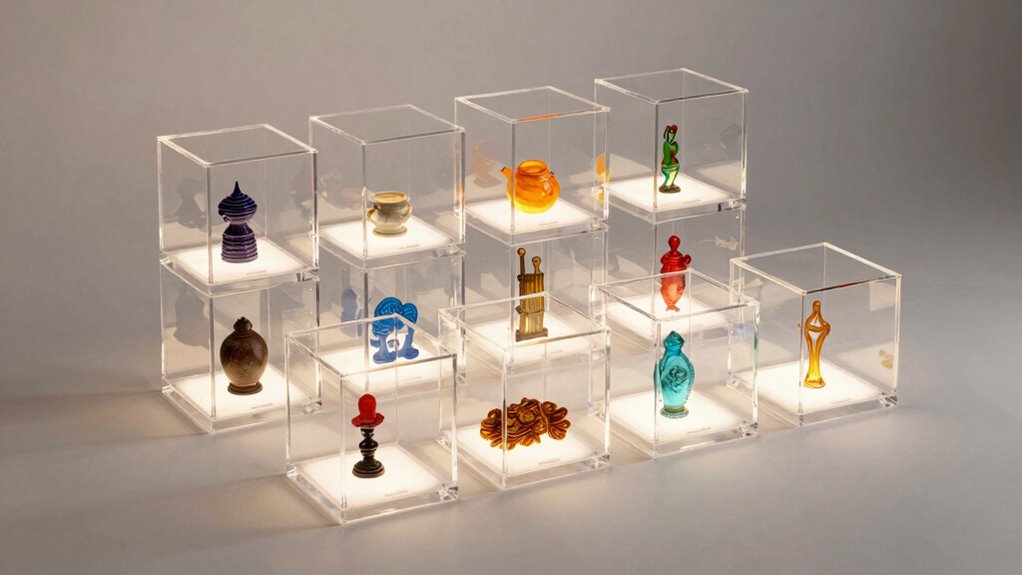top acrylic display cases