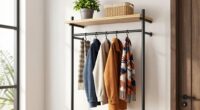 top coat racks shelves
