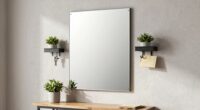top entryway mirror storage