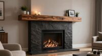 top fireplace mantel shelves