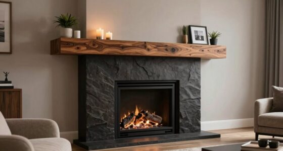 top fireplace mantel shelves