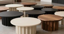 top fluted coffee tables