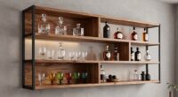 top home bar shelving