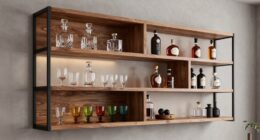 top home bar shelving