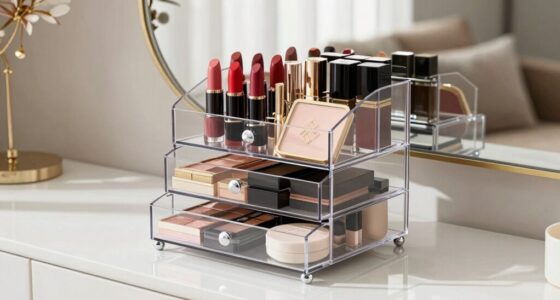 top makeup storage towers