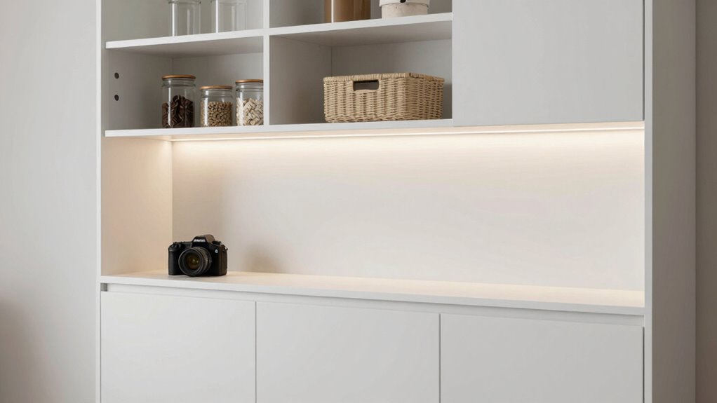 top pantry cabinets with outlets