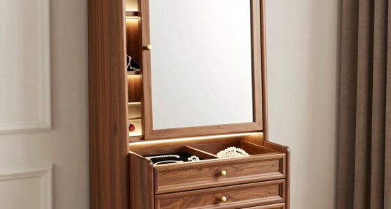 top standing jewelry cabinets