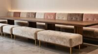 top upholstered dining benches