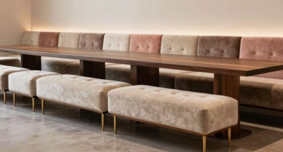 top upholstered dining benches