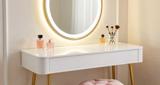 top vanity mirror lighting