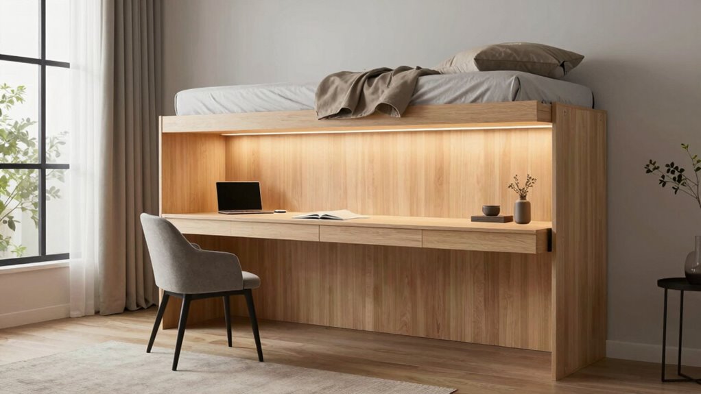 top wall bed desk options
