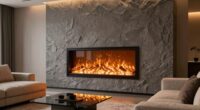 top wall mounted electric fireplaces