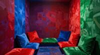 vivid colors in confined spaces
