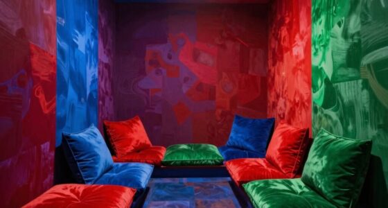 vivid colors in confined spaces
