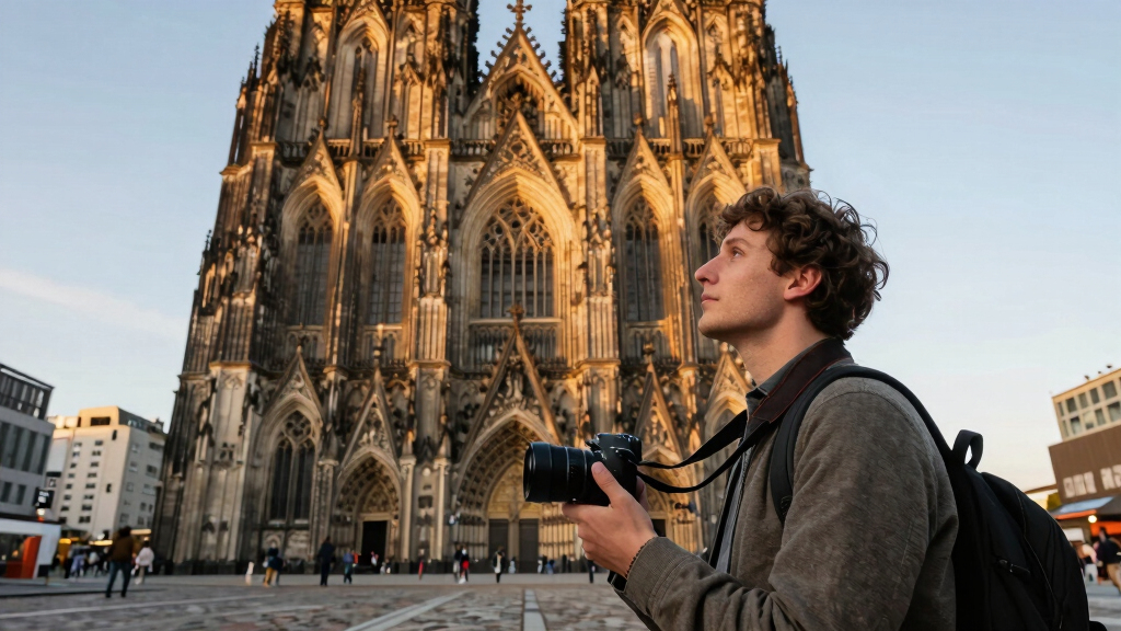 The Cologne Cathedral compared to its surroundings