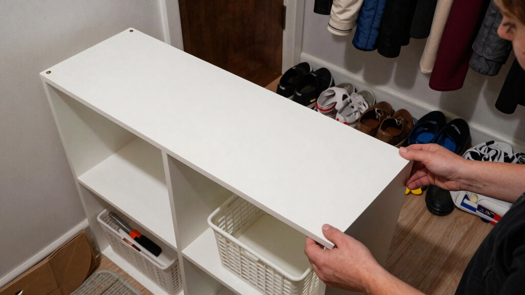 This IKEA BILLY Hack Fixed a Cluttered Entryway for Just $130
