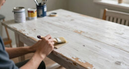 A Damaged Secondhand Dining Table Got a $25 Redo