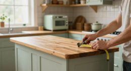 A Peninsula Counter Nearly Doubled the Storage in This 1950s Kitchen