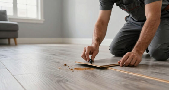 Flooring experts: New apartment vinyl plank/laminate floor keeps leaving brown residue on socks and wipes