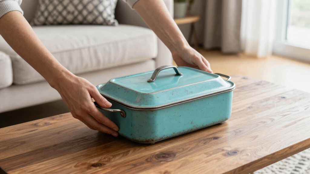 I’m Putting a Vintage Casserole Holder in My Living Room