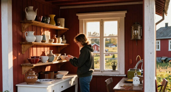 Inside a Vintage Dealer’s Little Red Cottage in the Swedish Countryside