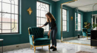 This Designer Turned a Bland 750-Square-Foot Rental into an Art Deco Jewel Box