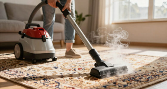 This Heavy-Duty Steam Cleaner Made My 10-Year-Old Rug Look New (I Had No Idea It Was So Gross!)