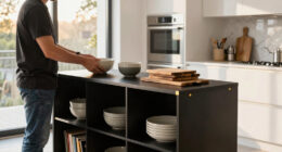 This Stylish IKEA BILLY Hack Looks Like a High-End Kitchen Island