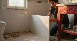 A Dingy Bathroom Gets A Bright, Farmhouse Redo In 5 Days For Only $800
