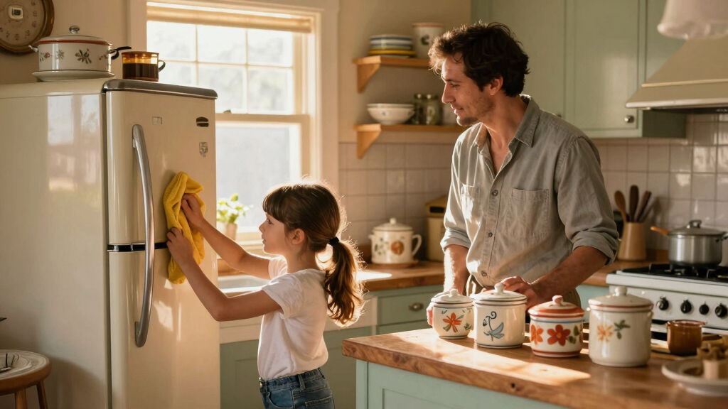 A Father-Daughter Duo Turned Her 90s Kitchen into a Vintage-Inspired Dream