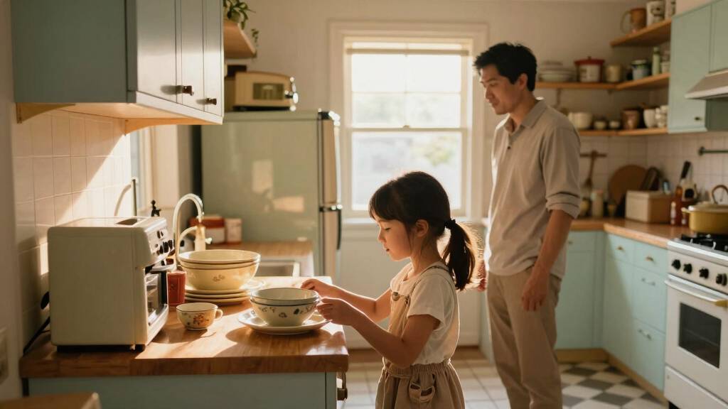 A Father-Daughter Duo Turned Her 90S Kitchen Into A Vintage-Inspired Dream