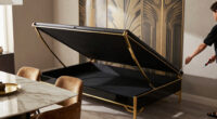 A Murphy Bed Turned A Dining Room Into An Art Deco Multi-Functional Space