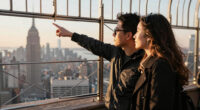 Couple On Empire State Building