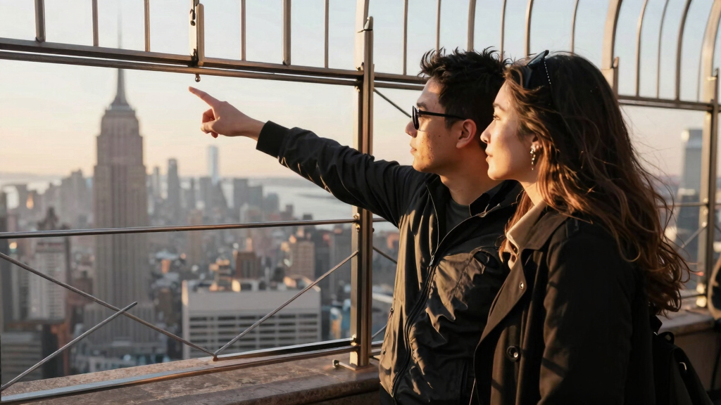 Couple On Empire State Building