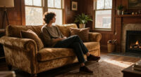She Kept the Original Wood Paneling, and the Living Room Feels Cozy
