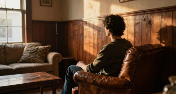 She Kept the Original Wood Paneling, and the Living Room Feels Cozy