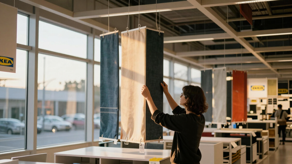 The IKEA Store Convinced Me To Hang Room Dividers From The Ceiling