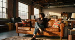 This Industrial Loft Feels More Like a Cozy 1990s Sitcom Set Than a Studio Apartment