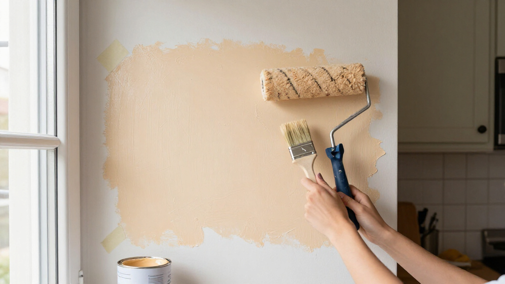 2 Paint Colors Made This Tiny Kitchen Feel Cozy Without Adding A Single Inch