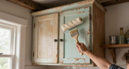 A Vintage Farmhouse Makeover Made These ’80S Kitchen Cabinets Unrecognizable