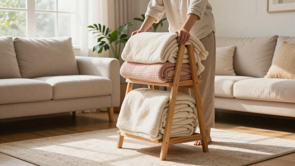 Aldi's Best-Selling Blanket Storage Ladder Is Finally Back