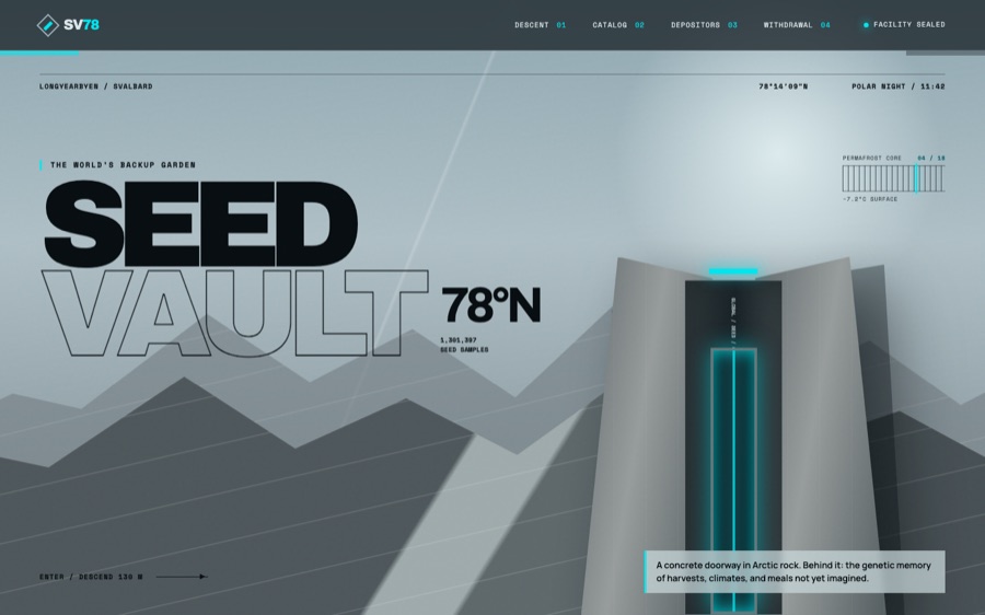 Seed Vault 78°N — The World’s Backup Garden